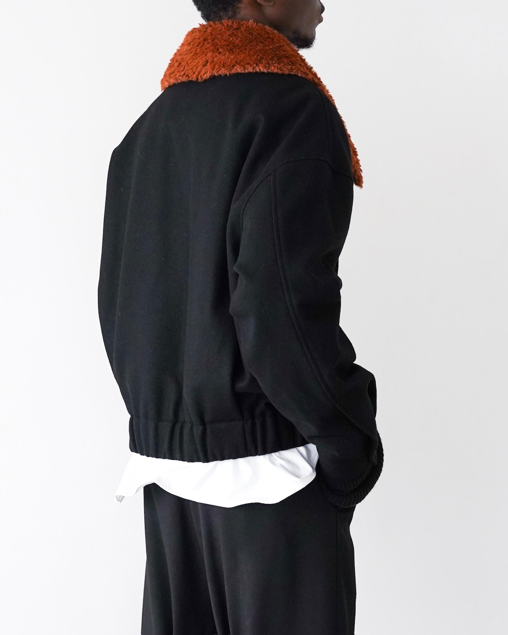 TWIN BOMBER JACKET（BLACK） – NEW OLD
